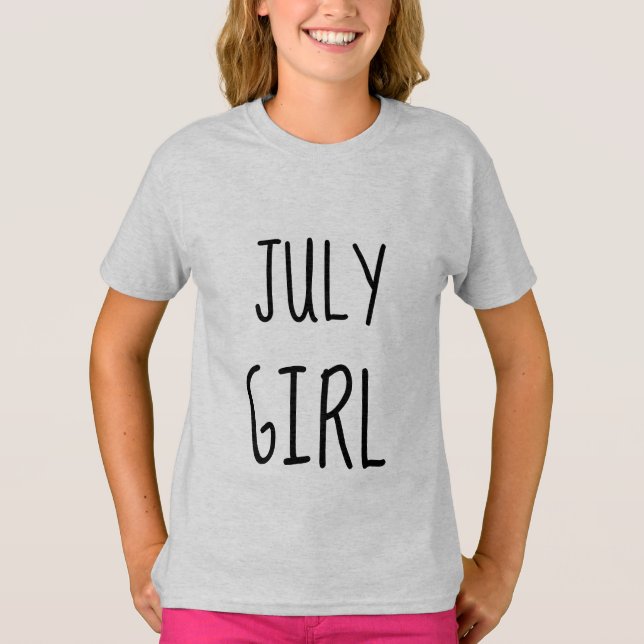 JULY BIRTHDAY GIRL T-shirts (Frente)