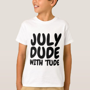 JULY Birthday T-shirts de homens e rapazes