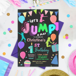 Jump Birthday Convite Saltando Grupo Trampoline