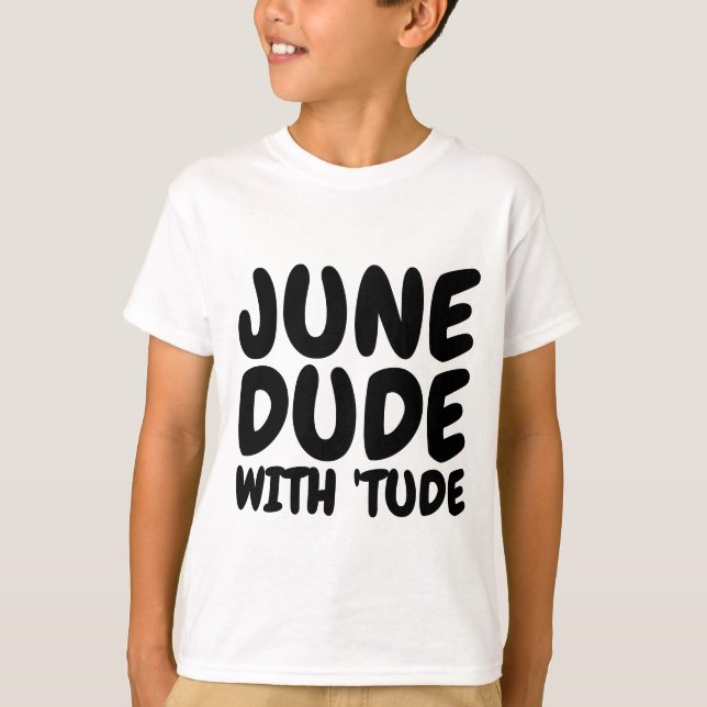 JUNE Birthday T-shirts de homens e rapazes (Frente)