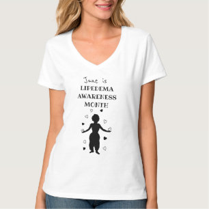 June é Lipedema Awarness Month Plus T-Shirt Tamanh