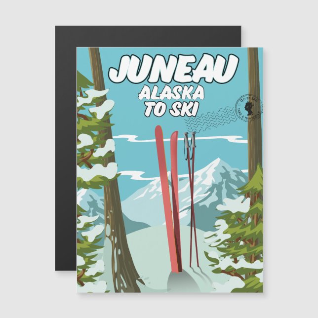 Juneau Alaska Para Ski (Frente/Verso)