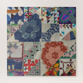 June's "Old Maid" Quilt Quebra-cabeça