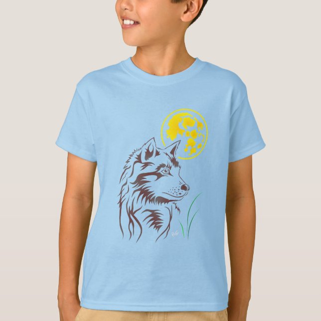 junger träumender Wolf T-Shirt (Frente)