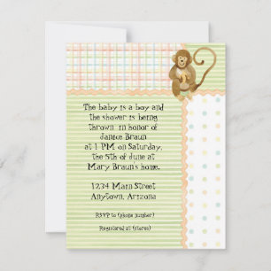 Jungle Babies, Convite para Chás de fraldas 3- Ver