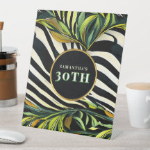 Jungle Glam Qualquer Idade Estampa de Animal Zebra