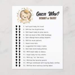 Jungle Lion King adivinha quem Mamãe ou jogo de Pa