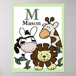 JUNGLE SAFARI IMPRESSÃO Bebê Animais do Zoológico