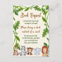 Jungle Traga um cartão de livro, Safari Traga um c