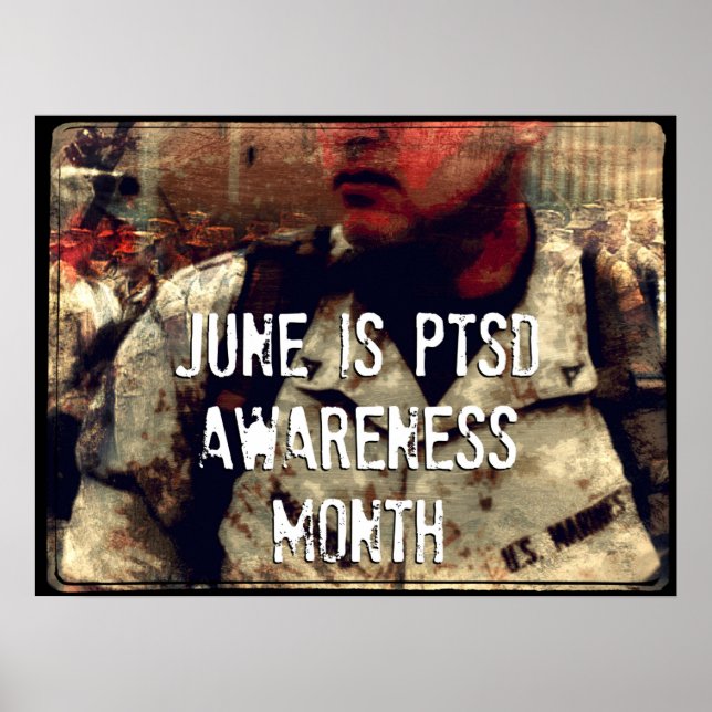 Junho é Poster de Consciência PTSD Mês (Frente)