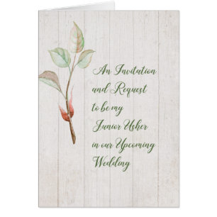 Júnior - Usher - Convite e Solicitação de Madeira