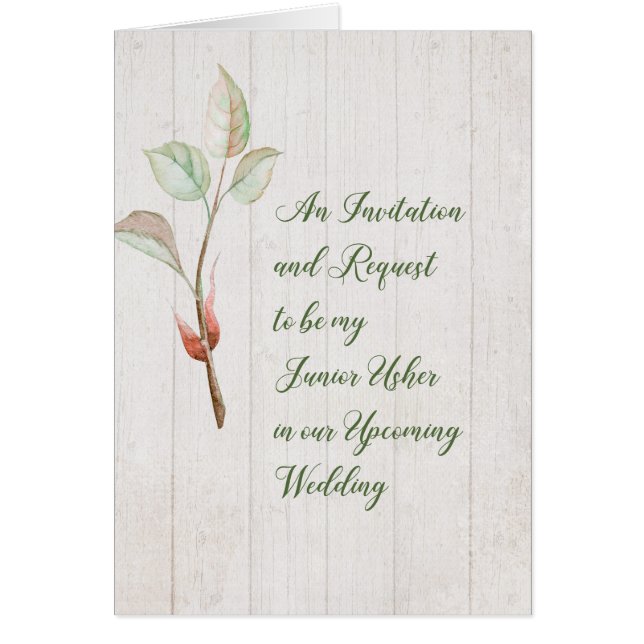 Júnior - Usher - Convite e Solicitação de Madeira  (Frente)