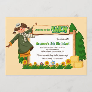 Junte-se a Nós Na Fazenda Convite