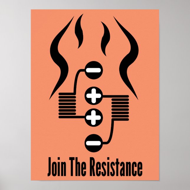 Junte-se à resistência - Poster laranja (Frente)