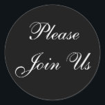 Junte-se ao adesivo de envelopes<br><div class="desc">Formal Wedding Vows Invitation Seal Stickers © 2008 Fotografia e Design por TDSwhite</div>