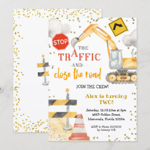 Junte-se ao Convite de Aniversário para Construç