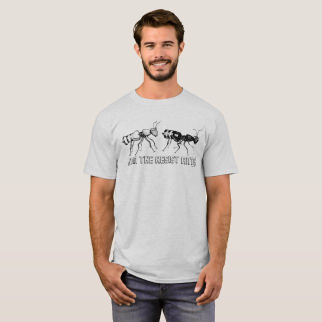 Junte-se às formigas da oposição! T-shirt (Frente Completa)