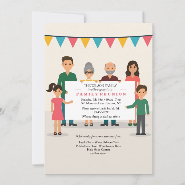 Junte-se nos para um convite de festas (Frente)