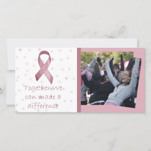 Juntos podemos fazer a diferença Cartão com fotos