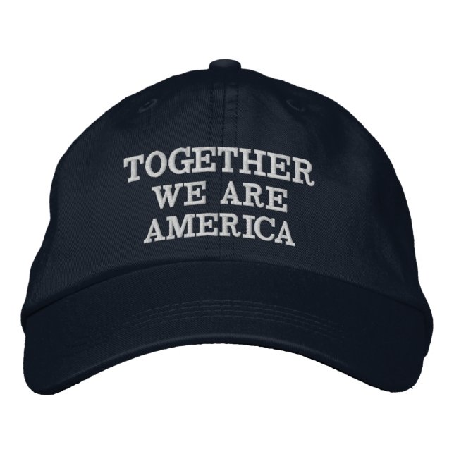 JUNTOS SOMOS A AMÉRICA Boné Bordado (Frente)