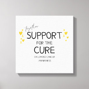 juntos.support.cure. Canvas de cancer infantil