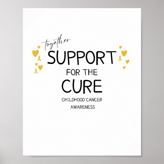 juntos.support.cure Poster e Impressões do cancer (Frente)