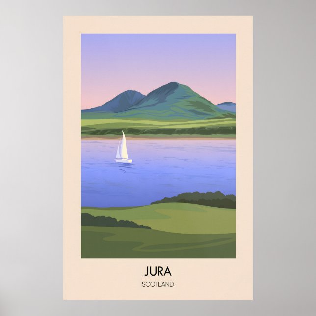 Jura Scotland Travel Poster (Frente)