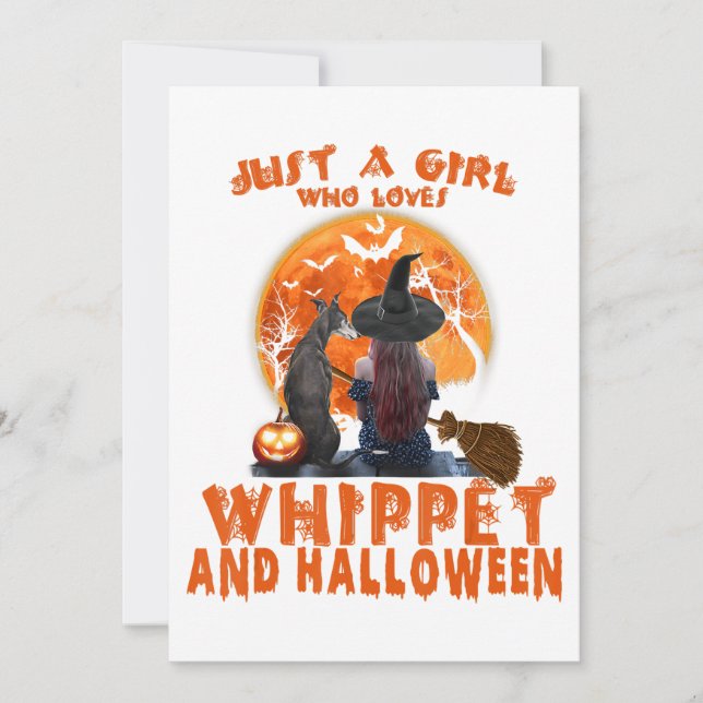Just A Girl Who Loves Whippet Dog And Halloween (Frente)