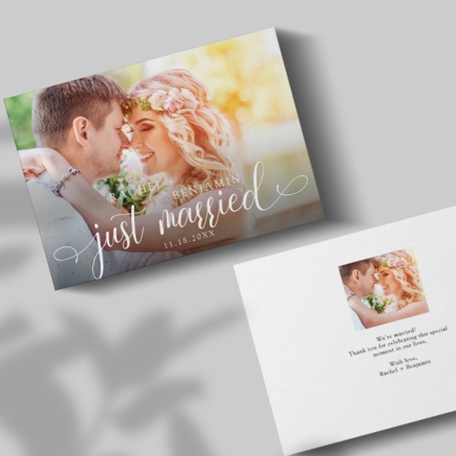 Just Married Script Traditional Photo Wedding (Criador carregado)