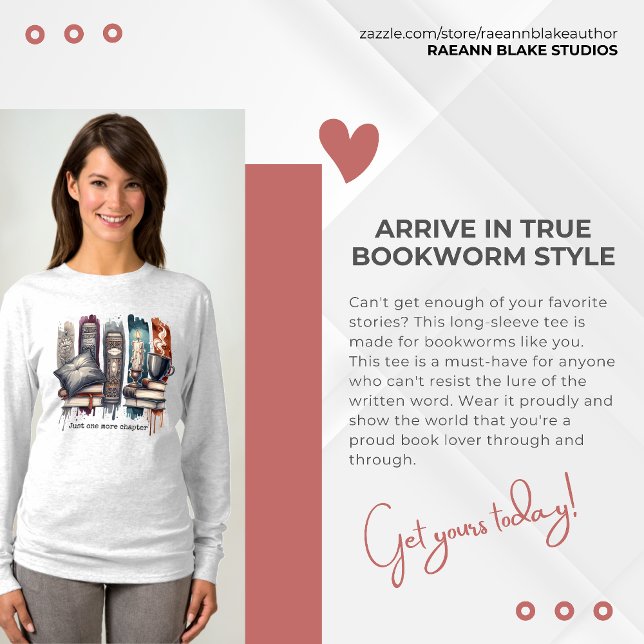 Just One More Chapter Basic Long-sleeve T-Shirt (Criador carregado)