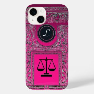JUSTIÇA, ATTORNEY Monogramas cor-de-rosa