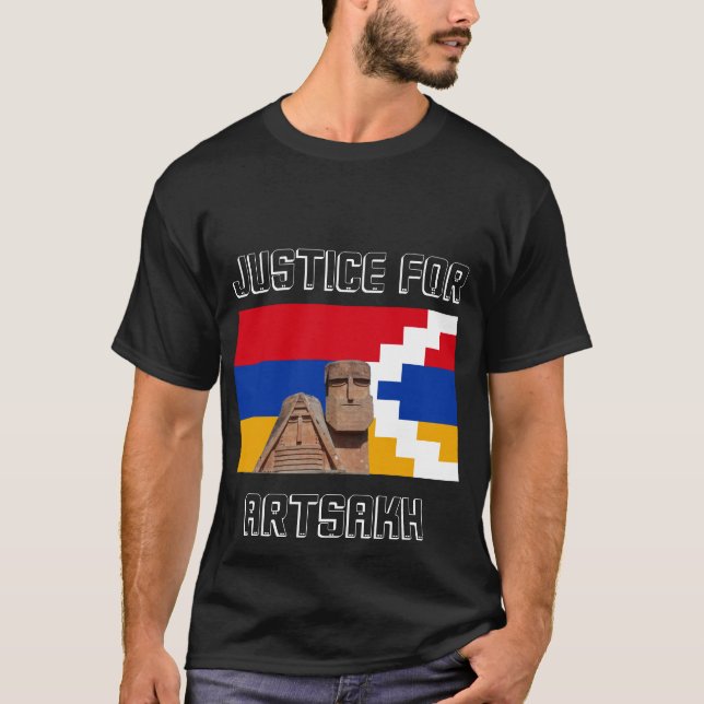 Justiça para o t-shirt de Artsakh (Mamik e Babik) (Frente)