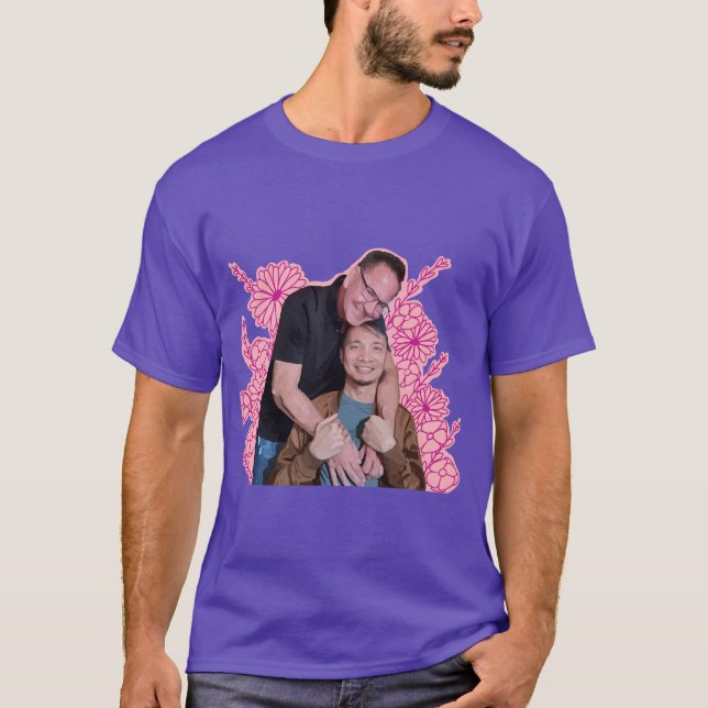 Justin e Jeff camiseta design 1 (Frente)