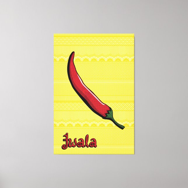 Jwala Chili Pepper Canvas Art (Frente)