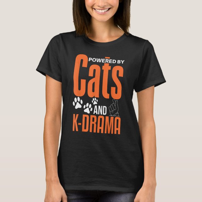 K-Drama Camisa Engraçada Gato Lover K-Pop Coreano  (Frente)