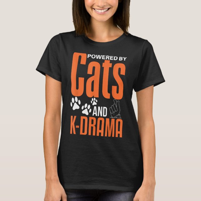 K-Drama Camisa Engraçada Gato Lover K-Pop Coreano  (Frente)