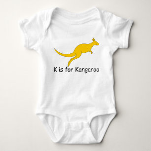 K é para o t-shirt do canguru