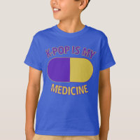 K-Pop é minha camiseta para crianças medicinais