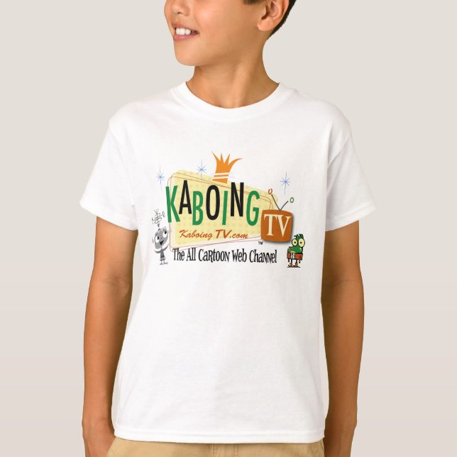 KaboingTV Kids Ringer T-Shirt (Frente)