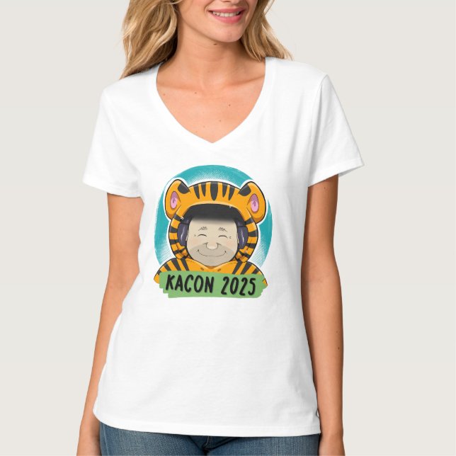 KACON 2025 Camisa oficial do pescoço V (Frente)
