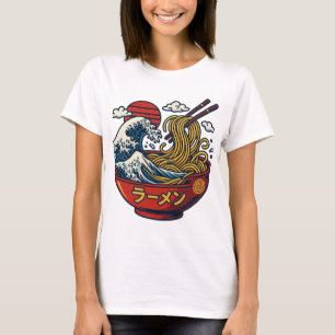 Kaganawa Wave Ramen T-Shirt Streetwear japoneses