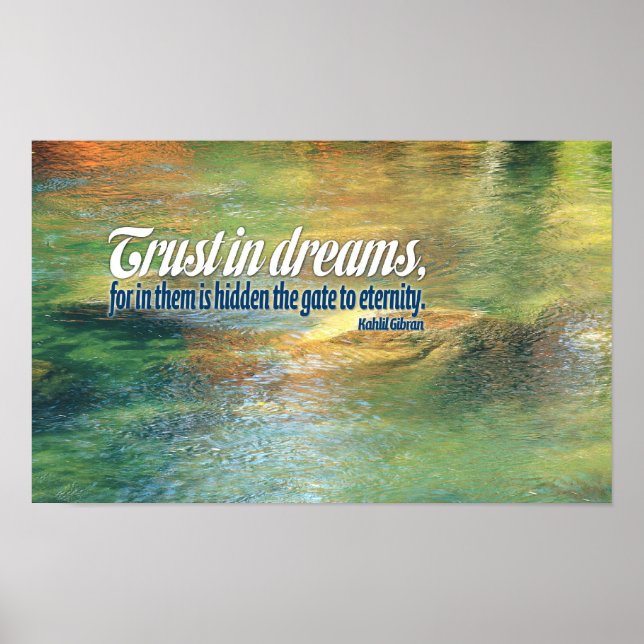 Kahlil Gibraltar Inspirational Quote Poster (Frente)