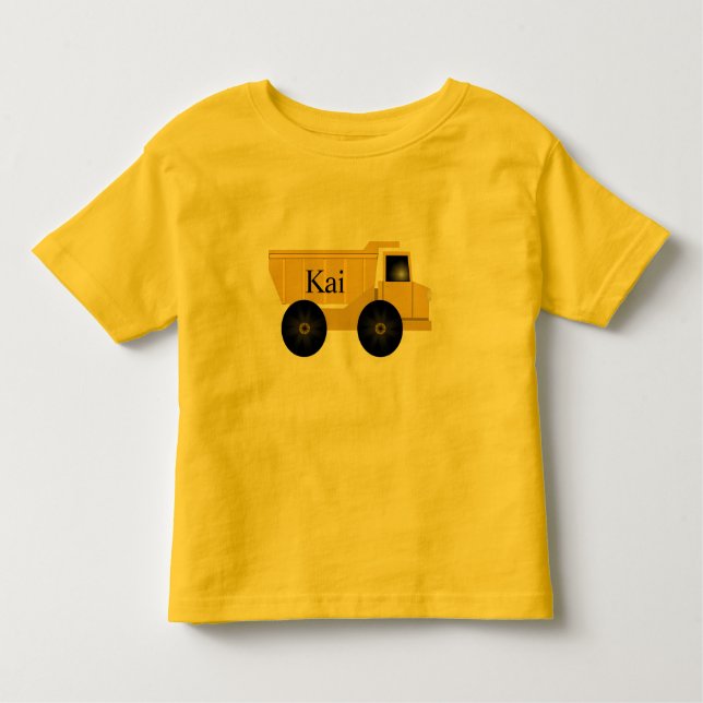 Kai Yellow Dump Truck T-Shirt (Frente)