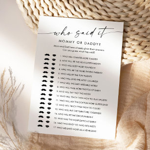 KAIA Que Disse Que Ele Mamãe Cartão De Jogo De Beb