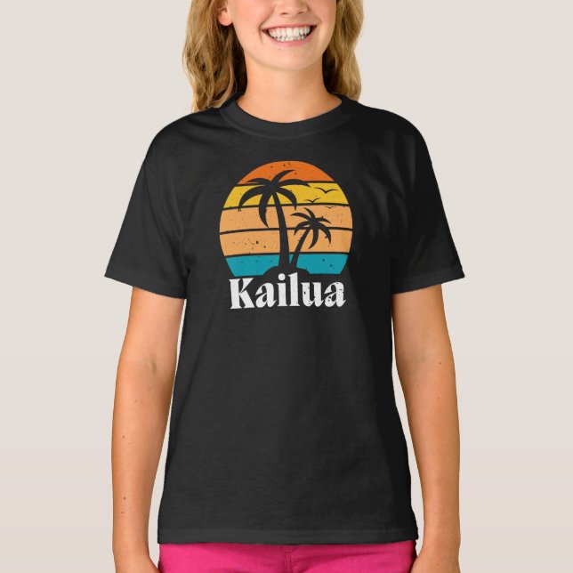 Kailua Retro Vintage T-Shirt (Frente)