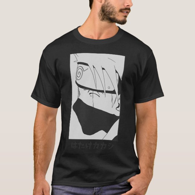 kakashi sensei anime T-Shirt (Frente)
