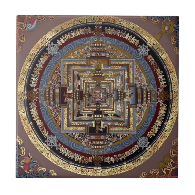 Kalachakra Mandala Azulejo (Frente)