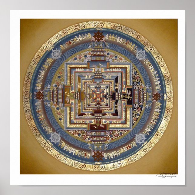 Kalachakra Mandala B Poster (Frente)