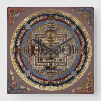 Kalachakra Mandala Um Relógio De Parede