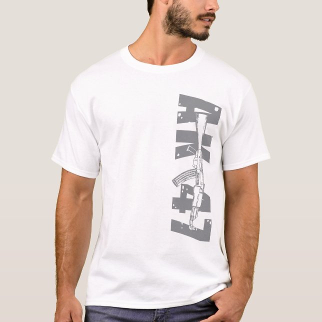 Kalashnikov AK47 do lado da camisa da arma de (Frente)